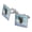 Silver, variant on Bald Eagle Flying Square Cufflink Set - Silver or Gold
