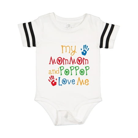 

Inktastic MomMom and PopPop Love Me Gift Baby Boy or Baby Girl Bodysuit
