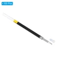 thumbnail image 3 of Uxcell 110mm Roller Pen Refills Black Gel Ink Pen Refill, Transparent Rod 100 Pcs, 3 of 5