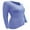 Ceil Blue, variant on V-Neck Women's Underscrub Tee Long Sleeve T-Shirt
