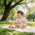 thumbnail image 2 of RMGVDSD Baby Girl Easter Outfit Bunny Romper Short Sleeve Letter Embroidered Bodysuits My First Easter Clothes Cute Onesies 3-6 Months, 2 of 4