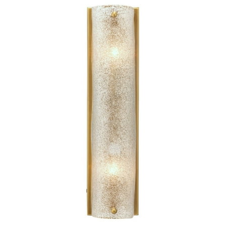 

Jamie Young Co Moet Double Rounded Steel Metal/Glass Sconce in Brass