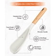 thumbnail image 2 of Cooking Spoon for Nonstick Cookwares, Great for Cooking and Serving Sturdy Matte Silicone, Wood Handle Spoon for Mixing, Scoop, and Scrape, 2 of 6