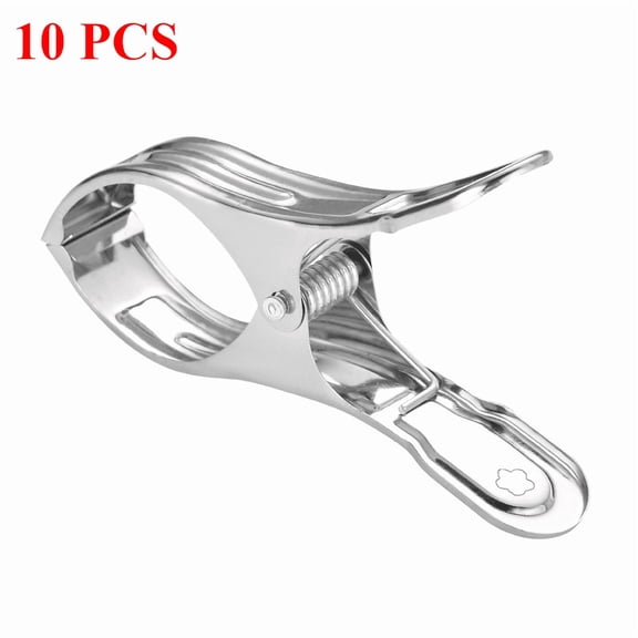 10/20/30 PCS of Large Stainless Steel Clips for Home Drying Down Clothes and Quilt Spring Windproof Clothespins for Home Laundry