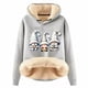 thumbnail image 1 of WILLBEST Sudadera con Capucha para Mujer, Estampado Navideño y de Cordero, Ideal para Otoño/Invierno XX-Grande, 1 of 4