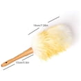 thumbnail image 2 of Plumero pequeño, plumero de lana suave, mango de madera, plumero de microfibra, plumero antiestático, adecuado para el hogar y el automóvil, 2 of 5