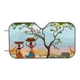 thumbnail image 7 of Balery African Women Windshield Sun Shade, Car Front Window Sunshade Cover ,Automotive Interior Portected Blocks Uv Rays For Car Pickup Truck Suv Accessories- Small, 7 of 7