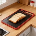 thumbnail image 3 of fsxdhpcsgfc Cutting Board Built In Sharpener Double Pure And PP Material Kitchen Cutting Board Suitable For Preparing Meat And Vegetable Ingredients Steel Sheet round Pizza Pans Nonstick 10 Wi Baking, 3 of 5
