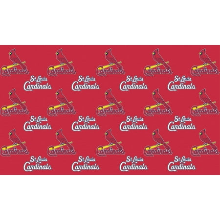 2-Packages of MLB Gift Wrap - Cardinals