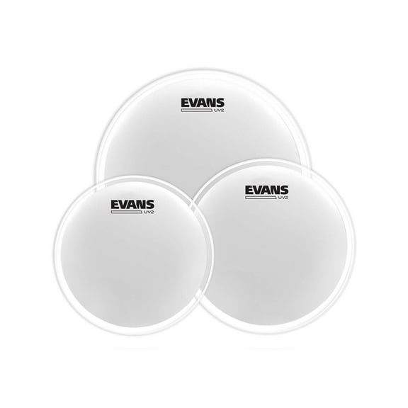 UV2 Coated Standard Tom Drum Head Pack 12"-13"-16"