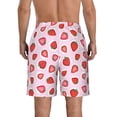 thumbnail image 3 of Kdxio Hand Drawn Strawberry Pattern Mens Casual Shorts - Drawstring Summer Beach Sports Shorts for Men, 3 of 9