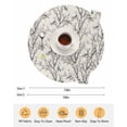 thumbnail image 6 of 13 Inch Round Placemats Set of 4, Natural Trees Non Slip Heat Insulation PP Table Mats, Colored Birds on Branches Retro Rustic Washable Place Mats for Kitchen Dining Party Table Decor, 6 of 7