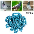 thumbnail image 5 of 50x 2023 Aluminium Leg Rings, Numbered 8mm Dove Foot Bands Identification Blue, 5 of 9