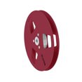 thumbnail image 3 of sweethay Piezas de carrete vacías de cinta de carrete resistente a la corrosión de aleación de aluminio, piezas de desenrollador de carrete Sistemas de cine en casa Rojo, 3 of 6