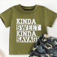 thumbnail image 4 of Toddler Baby Boy Summer Outfit Letter Print Short Sleeve Tee And Camo Shorts 2Pcs Toddler Short Set Boys Summer Clothes Set 6M-5T, 4 of 4