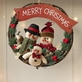 thumbnail image 3 of Christmas Decoration Rattan Circle With Fabric Doll Handmade Decor, 3 of 5