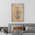 thumbnail image 2 of PixonSign Framed Canvas Print Wall Art Vintage Garden Wildflower Still Life Nature Wilderness Illustrations Modern Art Botanical Floral Farmhouse/Country Relax/Calm/Cozy - 16"x24" White, 2 of 5