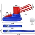thumbnail image 3 of Aodebiao Pitching Machine Baseball Set with Automatic Pitcher, Adjustable Batting Trainer for Kids Outdoor Sports, Portable Baseball Practice Equipment with Bat and Balls, 3 of 8