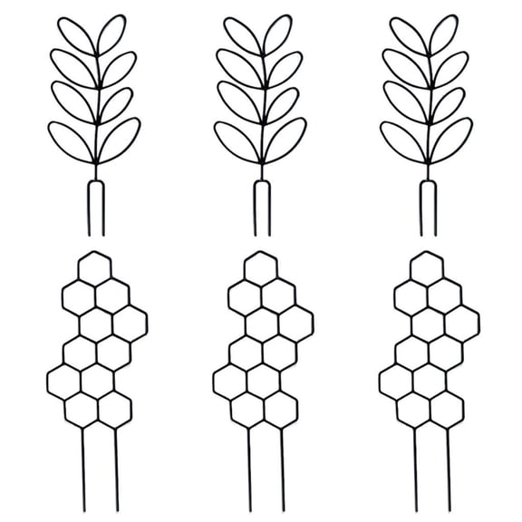 6Pcs Indoor Plant Trellis Plastic Wire Garden Trellis Small Climbing Trellis for Garden Potted Climbing Plant Houseplant