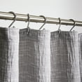 thumbnail image 5 of Better Homes and Gardens Gray Color Block Boucle Cotton/Poly Shower Curtain, 72" x 72", 5 of 6