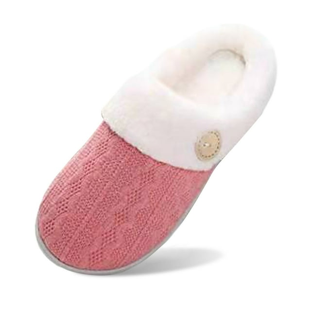 Pantoufles d'Hiver pour Femmes Adultes en Peluche Douces Pantoufles pour Femmes Pantoufles d'Intérieur pour Dames Chaussures d'Intérieur Pantoufles en Peluche pour Femmes pour la Maison