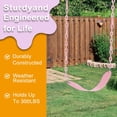 thumbnail image 6 of JBeeCtrl Baby Swing Seat for Outdoor Playground for Kids with 60" Heavy Duty Chain Pink, 6 of 7