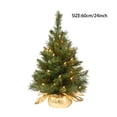thumbnail image 3 of Spruce Tree Decoration Artificial Tree Christmas Decoration Family Christmas Good 60CM, 3 of 5