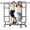 Black, variant on Heavy Duty Clothes Rack, 650 LBS Load Capacity Collapsible Garment Rack with Wheels, Double Rod Coat Rack for Hanging Clothes, Commercial Closet Rack with Shelves, Black, 22"D x 75"W x 68"H