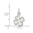 thumbnail image 2 of 925 Sterling Silver Solid Polished 4 Leaf Clover Charm 17x12mm Wide Pendant Necklace for Women, 2 of 2