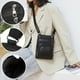 thumbnail image 3 of Bolso de hombro de moda multicapa para mujer, bolso de mano de cuero suave de gran capacidad, bolsa de almacenamiento versátil, 20x18x5cm, negro/marrón, poliuretano, ideal para trabajar, viajar, 3 of 7