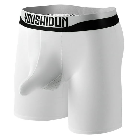 Clearance Sale Today! TMOYZQ Mens Support Ball Pouch Bulge Enhancing Underwear Breathable Soft Comfortable Quick Dry Boxer Briefs Trunks Underpants