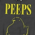thumbnail image 2 of Easter Black and Yellow Unisex Adult Pull-Over Heather Hoodie, Black Heather, Small, 2 of 3