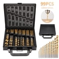 thumbnail image 1 of Juego De Brocas Hss Recubiertas De Titanio De 99 Piezas Con Caja De Metal Speravity TO004510-00, 1 of 6