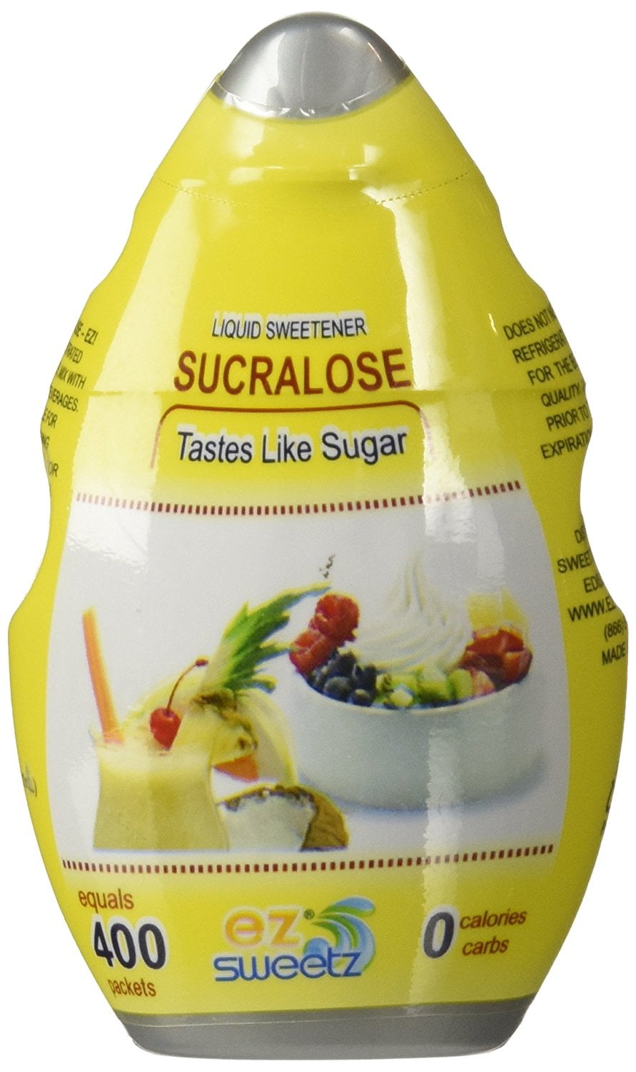 EZ-Sweetz (2 Pack 1.05oz - Liquid Sweetener 400 Servings/Bottle)
