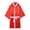 Red, variant on Opvise Boxing Robe Silky Comfortable Loose Fit Long Sleeve Hooded Show Nylon Muay Thai Boxing Robe Boxing Performance
