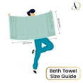 thumbnail image 6 of Ample Decor Bath Towels for Bathroom Set of 4 100% Cotton Popcorn Textured -Quick Dry, Highly Absorbent - Mulaayam Collection - Mint Green- 30 X 54 Inch, 6 of 8