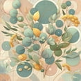 thumbnail image 5 of Ambesonne Eucalyptus Leaves Duvet Cover Set, Pastel Art Deco, Calking, Peach Green and Pale Orange, 5 of 5