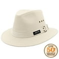 thumbnail image 4 of Panama Jack Men's Original Canvas Safari Sun Hat, 2 1/2" Brim, UPF (SPF) 50+ Sun Protection (Natural, Small), 4 of 9
