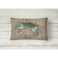 thumbnail image 2 of Carolines Treasures 8731PW1216 Crab Canvas Fabric Decorative Pillow, 12H x16W, multicolor, 2 of 3
