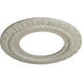 thumbnail image 3 of Ekena Millwork 10 5/8"OD x 5 3/4"ID x 1/2"P Claremont Ceiling Medallion (Fits Canopies up to 7"), Hand-Painted Pot of Cream Crackle, 3 of 7
