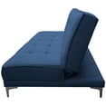 thumbnail image 4 of Sofa Cama Reclinable El Bazar Store Zeus Azul Marino Lino Futon 3 posiciones Abotonado Sala, 4 of 7