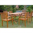 thumbnail image 1 of International Caravan Vilanova 7 Piece Wood Patio Dining Set, 1 of 1