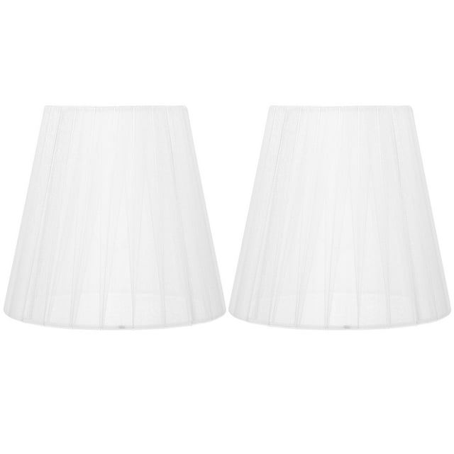 Miangastore Clip-On Lamp Shade White 2Pcs 5.5x5.1x3.5in