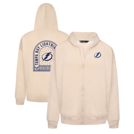 Men s Levelwear Khaki Tampa Bay Lightning Uphill Stained Glass Full-Zip Hoodie Jacket