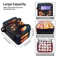 thumbnail image 3 of Bear Double Layered Insulated Lunch Bag with Large Capacity and Dual Compartments, Refrigerated Meal Bag for Hand Carry 7.1x11.4x16.1 Inches, 3 of 6