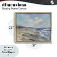 thumbnail image 4 of Stupell Industries Contemporary Serene Morning Beach Waves Gold Floating Frame Canvas Art, 31 x 25, by Silvia Vassileva, 4 of 8