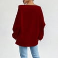 thumbnail image 5 of Mlkoz Off The Shoulder Tops for Womens Sweatshirts Lightweight Pullover Tops Solid Color Long Sleeve Loose Tunic Tops, 5 of 7