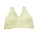 thumbnail image 1 of B91xZ Support Wireless Bra Women Stretch Full Coverage Comfort Bras,Green XXXL, 1 of 4