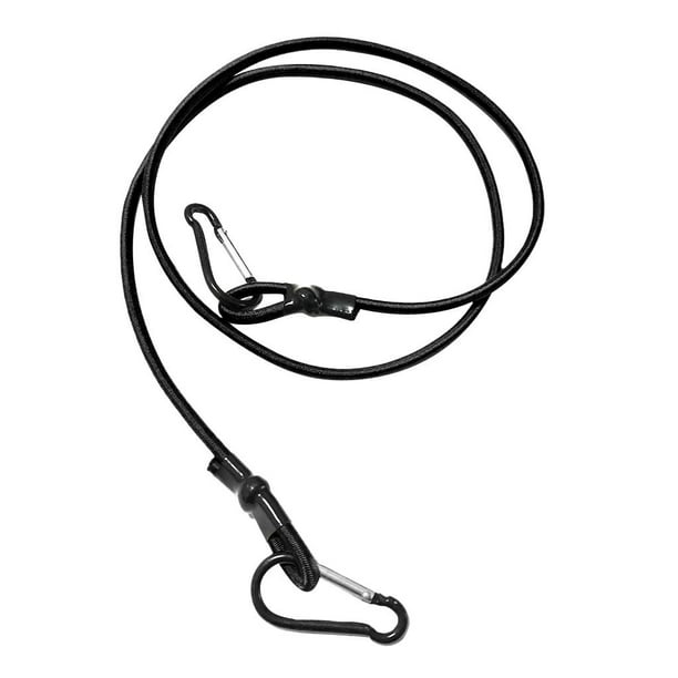 Línea de Remolque de Canoa de Kayak de con Clips de Carabiner Negro Sunnimix Cordón de seguridad para kayak