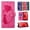 Pink, variant on Flip Wallet Leather Phone Case For Samsung Galaxy S24 Ultra S23FE S20 S21 S22 S23 Ultra A15 A25 A35 A55 A14 A24 A34 A54 A13 A23 A33 A53 A32 A52 A05s Card Holder Bag Cover